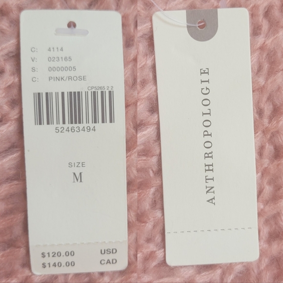 Anthro Pink and Metallic Slouchy Oversized Sweater - Picture 11 of 13